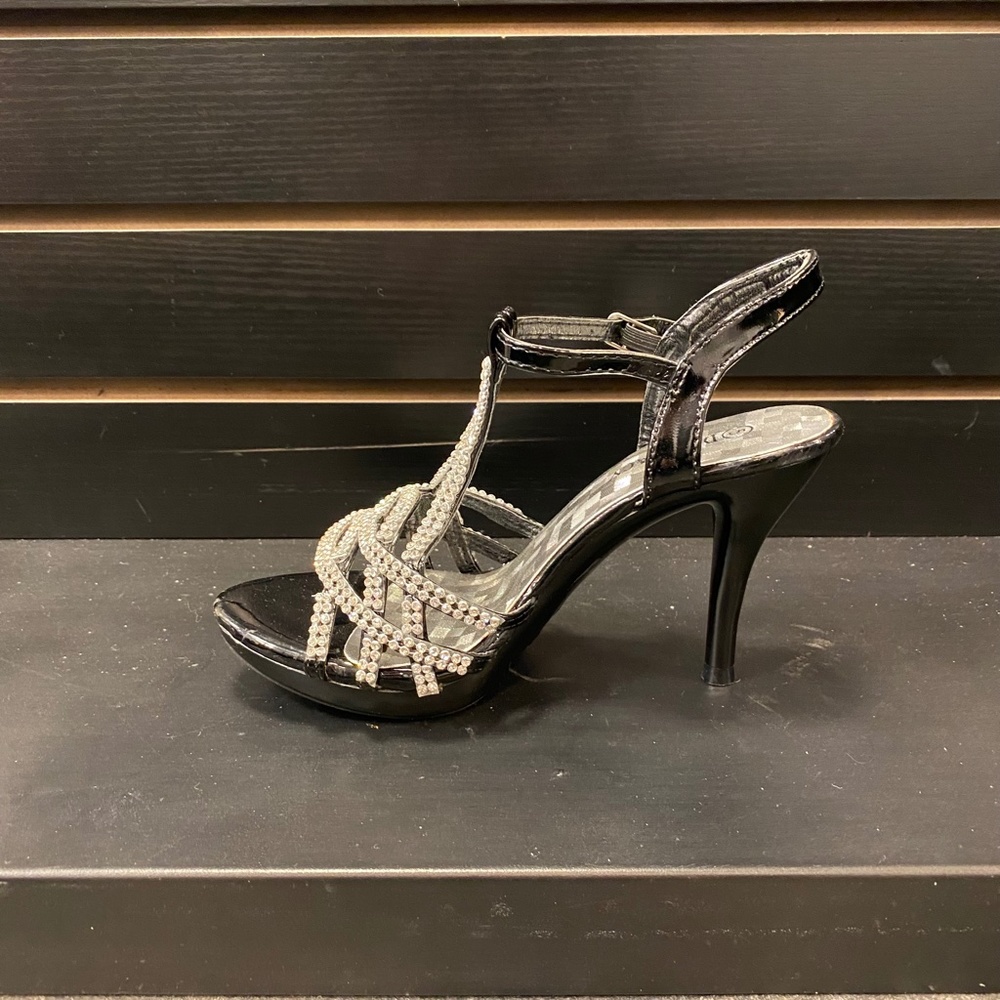 Black Rhinestone Heels - Picture 5 of 5